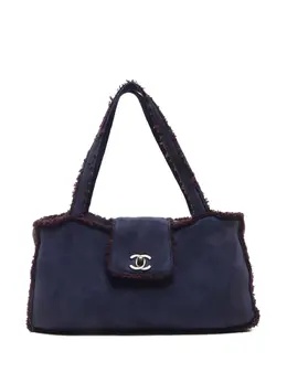 CHANEL Pre-Owned: Синяя сумка 