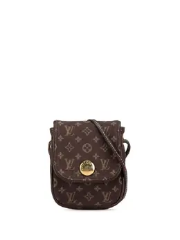 Louis Vuitton Pre-Owned: Коричневая сумка через плечо 