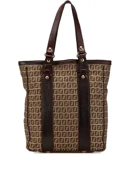 Fendi Pre-Owned: Коричневая сумка-шоппер 