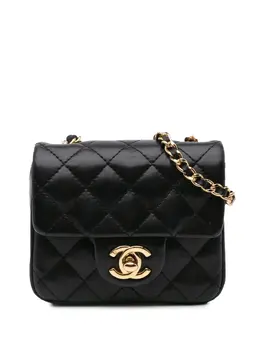 CHANEL Pre-Owned: Чёрная сумка через плечо 