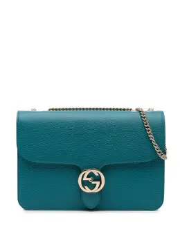 Gucci Pre-Owned: Голубая сумка через плечо 