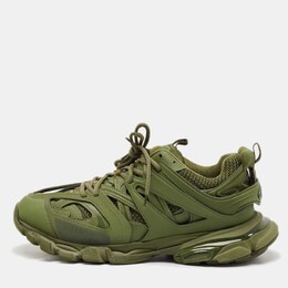 Balenciaga: Зелёные кроссовки  Track