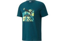 PUMA: Голубая футболка 