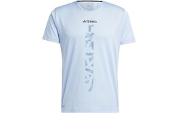 Adidas: Голубая футболка 