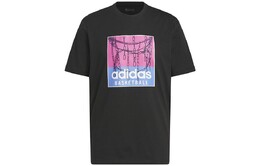 Adidas: Чёрная футболка 