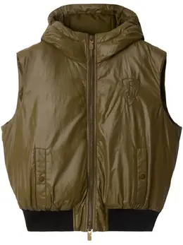 Burberry: Зелёный жилет 
