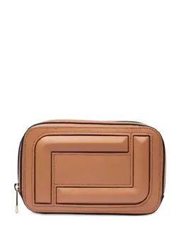 Lancel: Коричневая сумка через плечо 