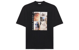 Balenciaga: Чёрная футболка 