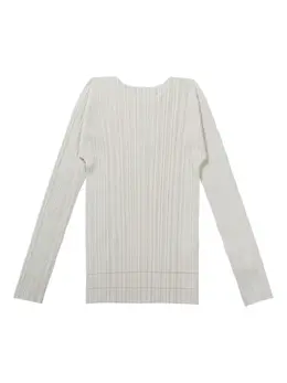 Pleats Please Issey Miyake: Светлая блуза 