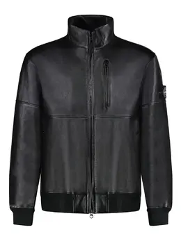 Stone Island: Чёрная куртка  Compass