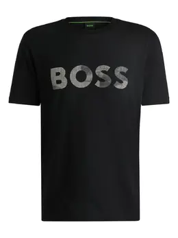 BOSS: Чёрная футболка 