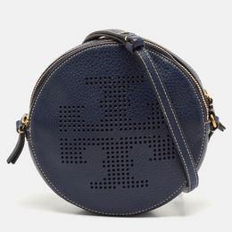 Tory Burch: Синяя сумка через плечо 
