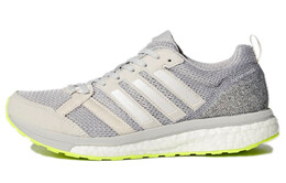 Adidas: Серые кроссовки  Adizero