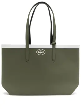 Lacoste: Зелёная сумка-шоппер 