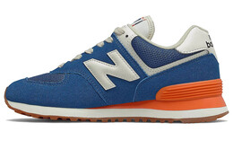 New Balance: Белые кроссовки  574