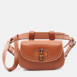 Gucci: Коричневая сумка  Bamboo