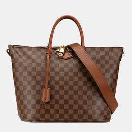 Louis Vuitton: Коричневая сумка-шоппер 