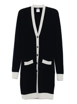 CHANEL Pre-Owned: Синее пальто 