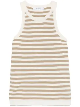 Max Mara: Бежевая майка 