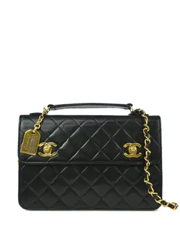 CHANEL Pre-Owned: Чёрная сумка 