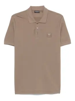 Emporio Armani: Коричневое поло 