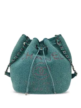 CHANEL Pre-Owned: Зелёная сумка 