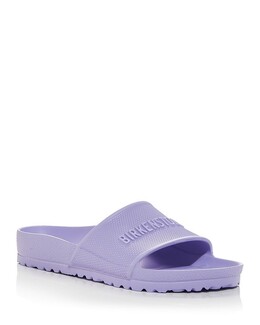 Birkenstock: Фиолетовые сандалии 