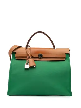 Hermès Pre-Owned: Зелёная сумка 