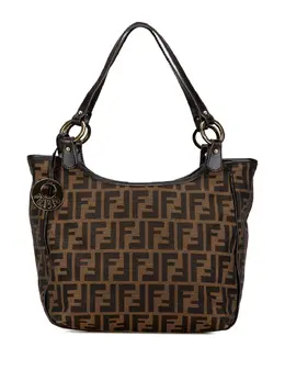 Fendi Pre-Owned: Коричневая сумка-шоппер 