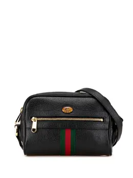 Gucci Pre-Owned: Чёрная сумка через плечо 