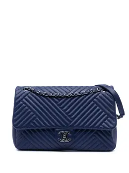 CHANEL Pre-Owned: Голубая сумка 