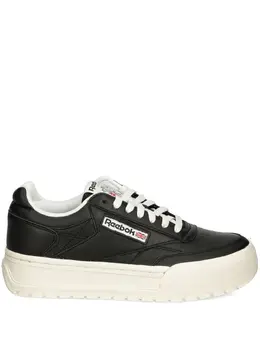 Reebok: Чёрные кроссовки  Club C