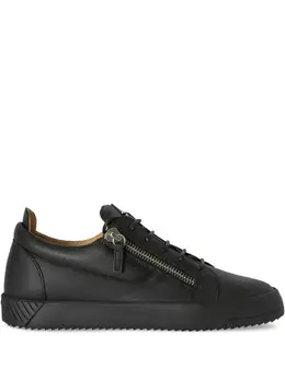 Giuseppe Zanotti: Чёрные кроссовки  Frankie