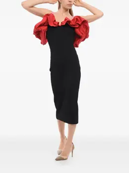 Alexander McQueen: Платье  Hybrid с оборками
