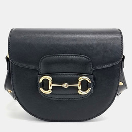 Gucci: Чёрная сумка  1955 Horsebit