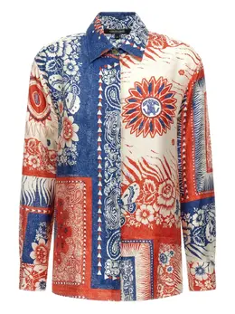 Roberto Cavalli: Рубашка с принтом 