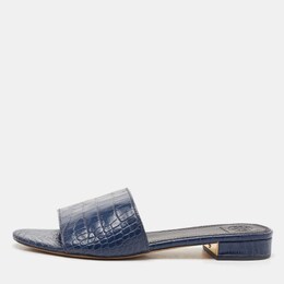 Tory Burch: Синие сандалии  Martine