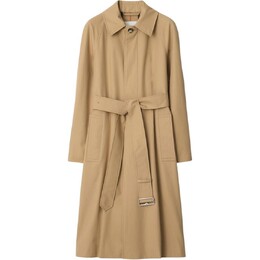 Burberry: Пальто цвета хаки 