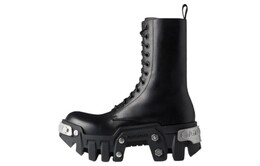 Balenciaga: Чёрные ботинки 