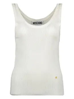 Moschino: Белая майка 