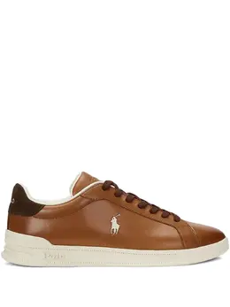 Polo Ralph Lauren: Коричневые кроссовки 