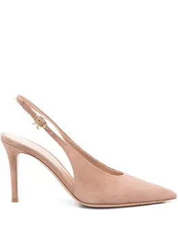 Gianvito Rossi: Бежевые туфли 