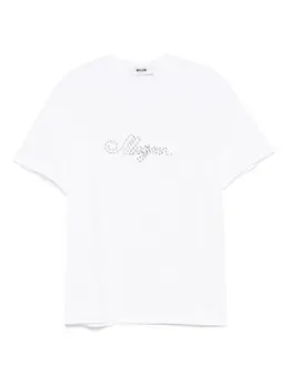 MSGM: Белая футболка 