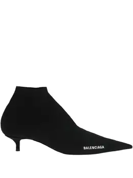Balenciaga: Чёрные ботинки 