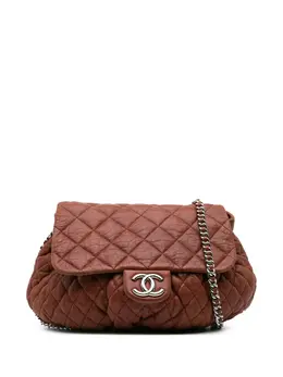 CHANEL Pre-Owned: Коричневая сумка через плечо 