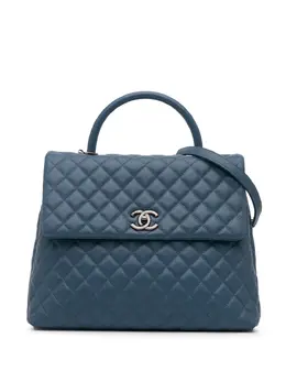 CHANEL Pre-Owned: Голубая сумка 