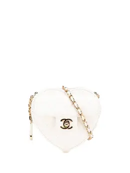 CHANEL Pre-Owned: Белая сумка через плечо 