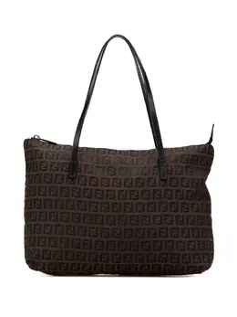 Fendi Pre-Owned: Коричневая сумка-шоппер 