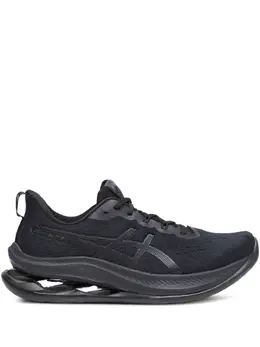 ASICS: Чёрные кроссовки 