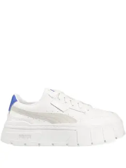 PUMA: Белые кроссовки  Mayze